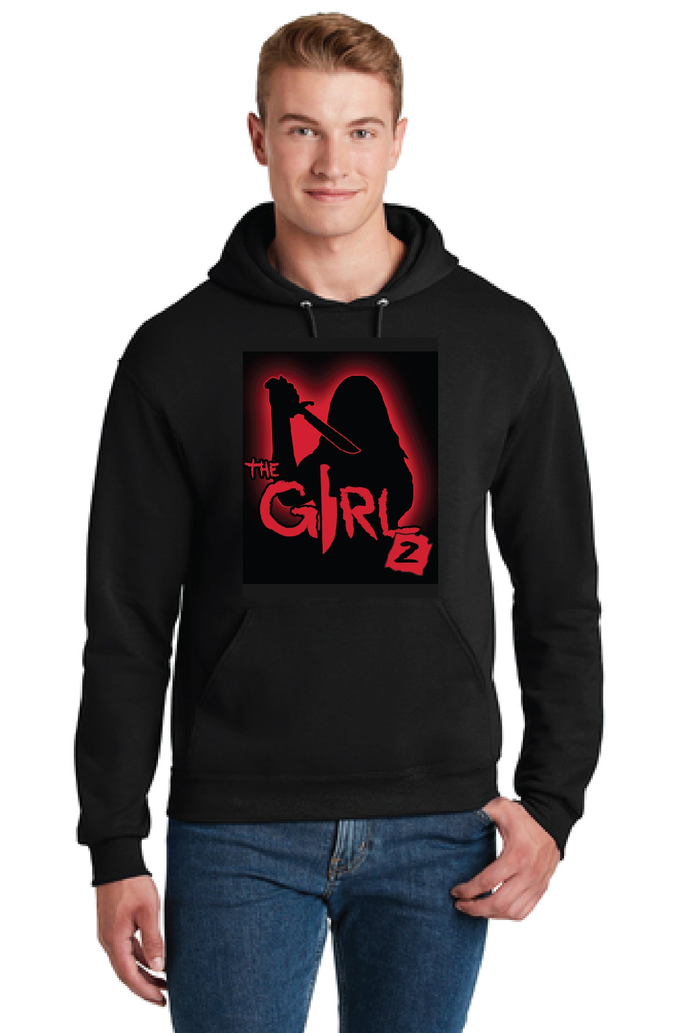 THE GIRL 2 Jerzees NuBlend Hooded Sweatshirt