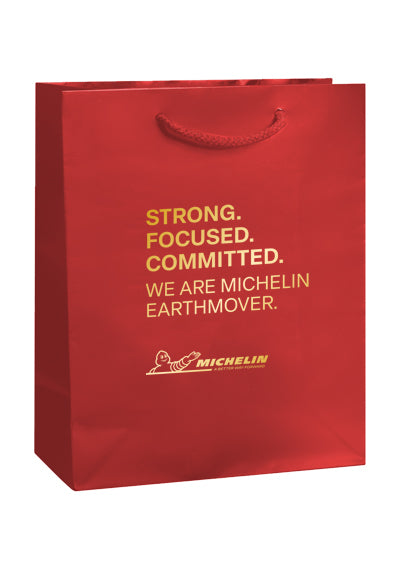 Foil Stamp: Gloss Laminated Euro Tote Bag (8" x 4" x 10")