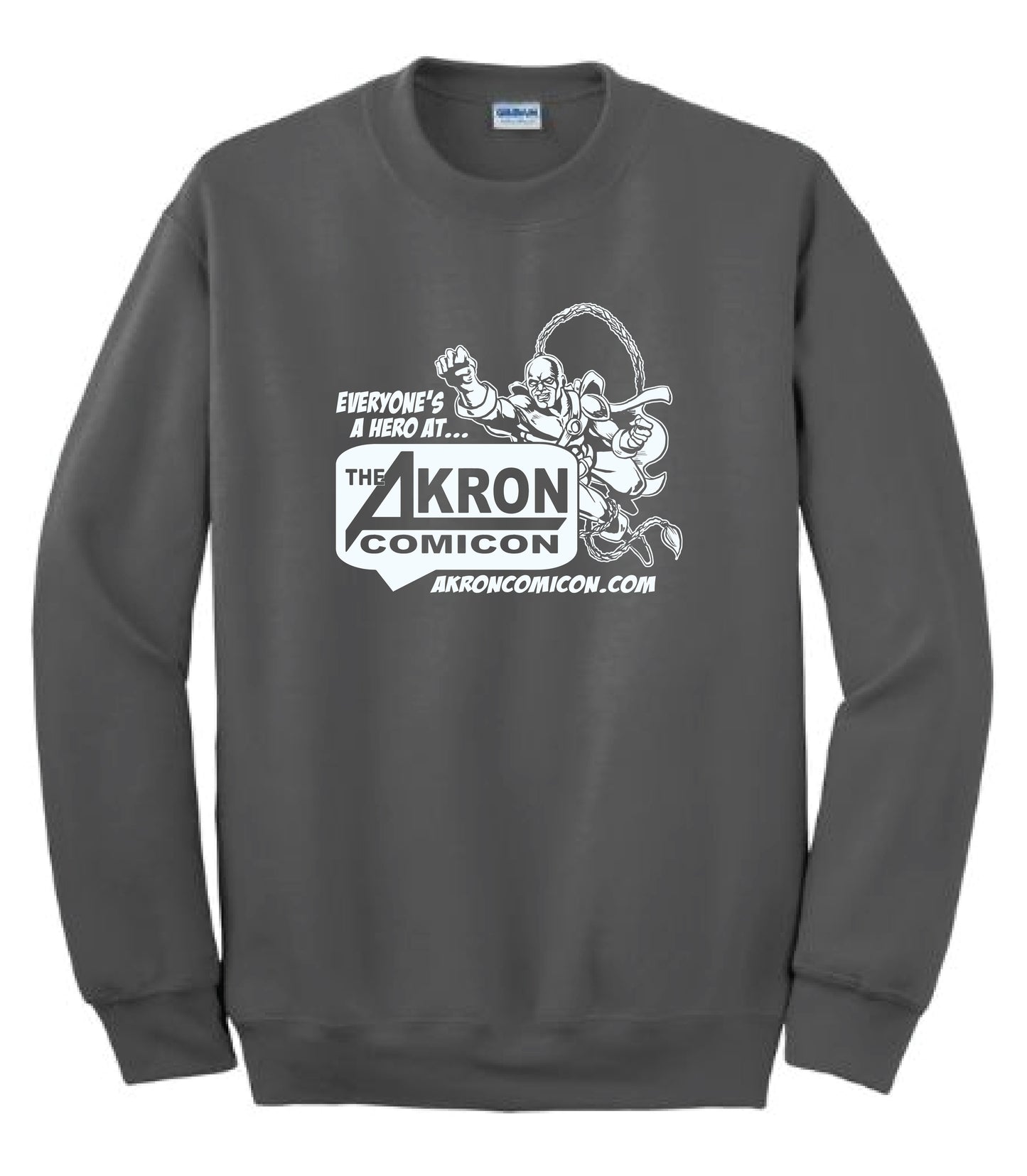 AKRON COMICON Gildan DryBlend Crewneck Sweatshirt