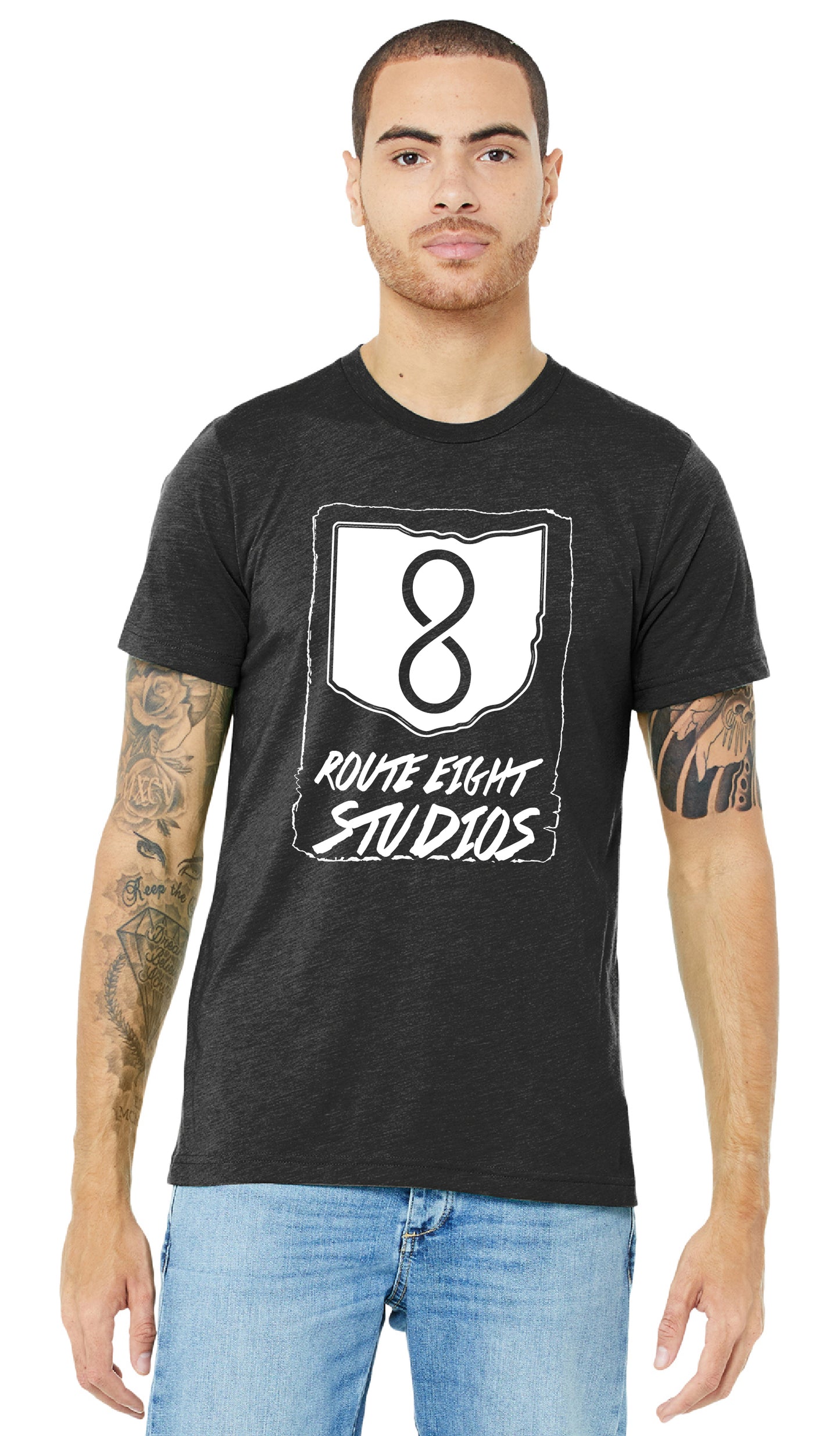 ROUTE 8 STUDIOS Bella Canvas Unisex Triblend Short Sleeve Tee
