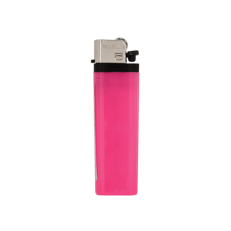 SOLID COLORED STANDARD FLINT CIGARETTE LIGHTER
