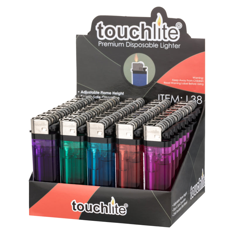 TRANSPARENT STANDARD FLINT CIGARETTE LIGHTER